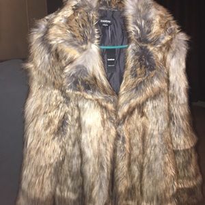 Bebe Glam Faux Fur Coat