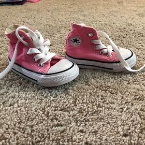 Pink Converse High tops
