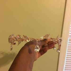Rose gold bridal headband