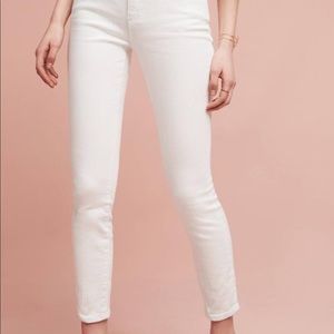 Pilcro & the Letterpress White Skinny Jeans