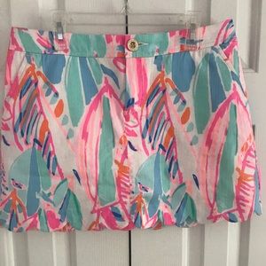 Lilly Pulitzer Colette Scallop Hem Skort