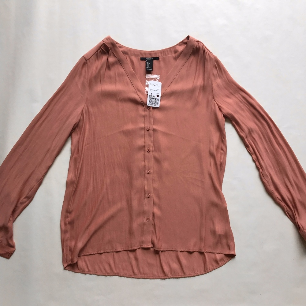 Mauve Button Down Blouse
