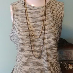 Textured top, fitted, waist length