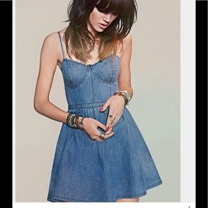 *Host Pick* Free People Polka Dot Bodice Dress