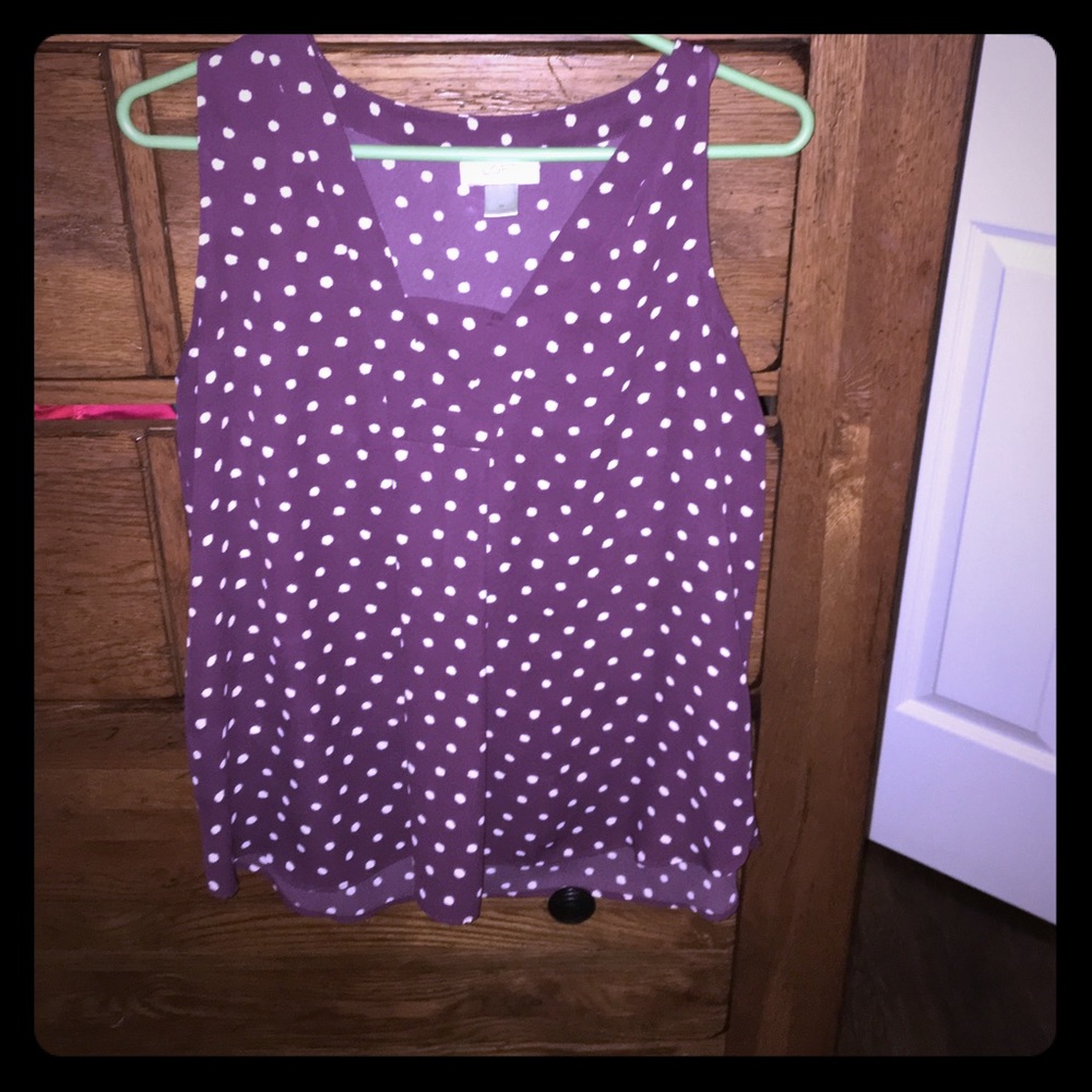 Polka dot tank top