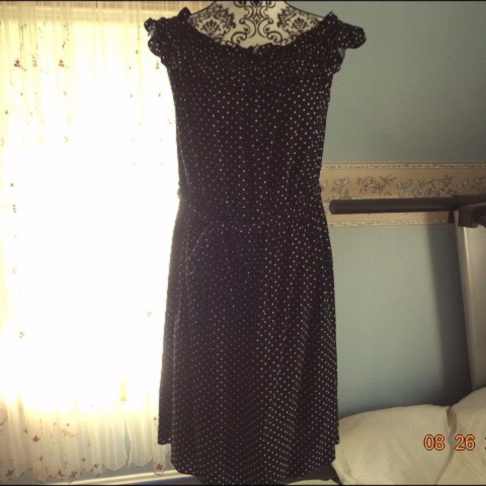 Black & White Polka Dress