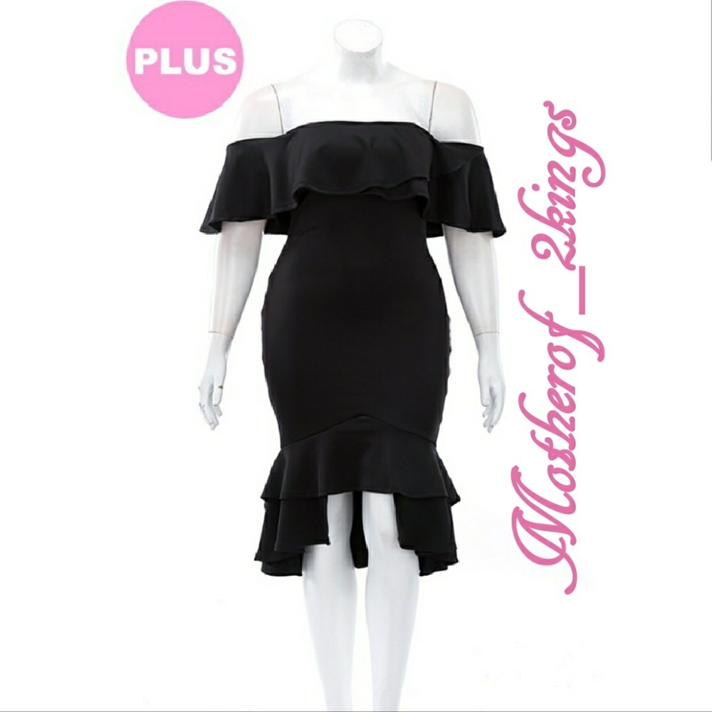 β€οΈπHOST PICKππ€"OFF THE SHOULDER" RUFFLE DRESS - Picture 2 of 8