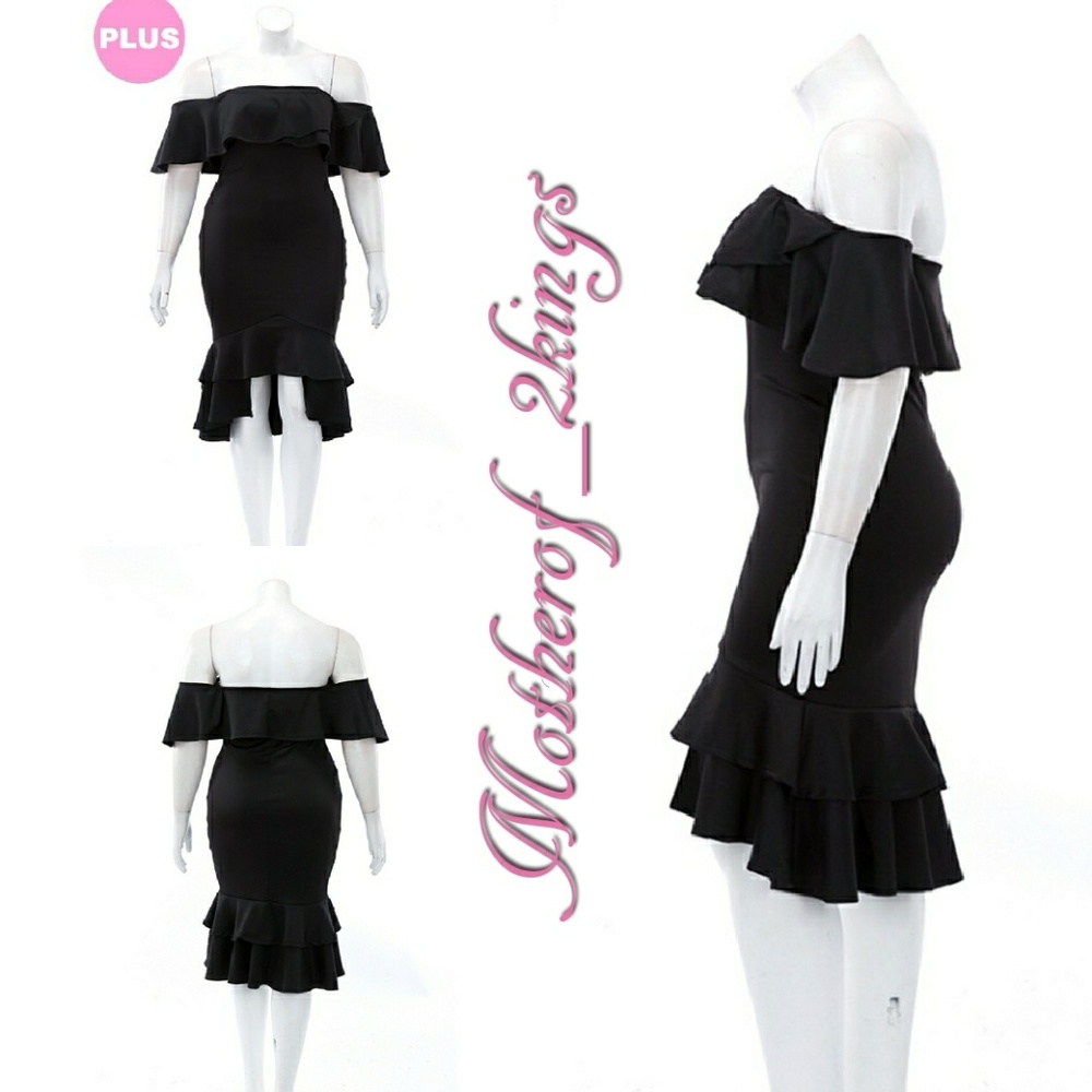 β€οΈπHOST PICKππ€"OFF THE SHOULDER" RUFFLE DRESS - Picture 3 of 8