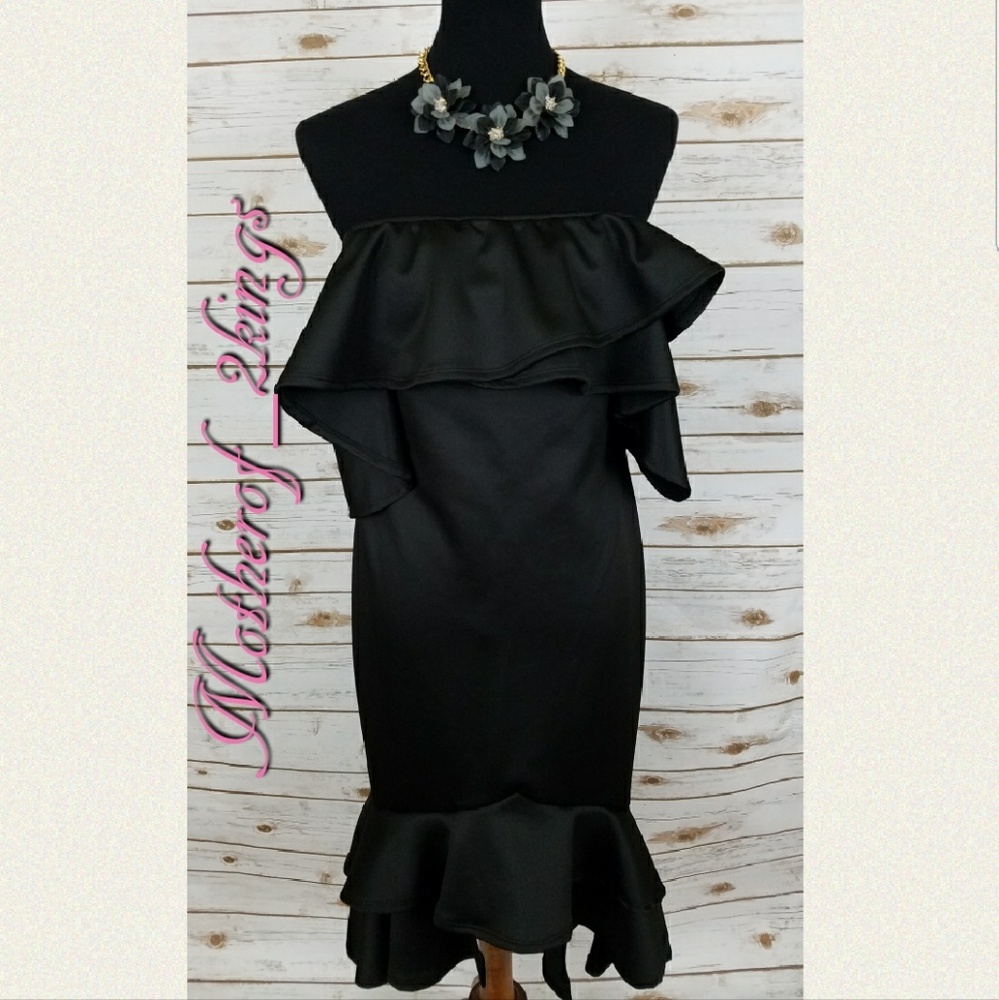 β€οΈπHOST PICKππ€"OFF THE SHOULDER" RUFFLE DRESS - Picture 6 of 8