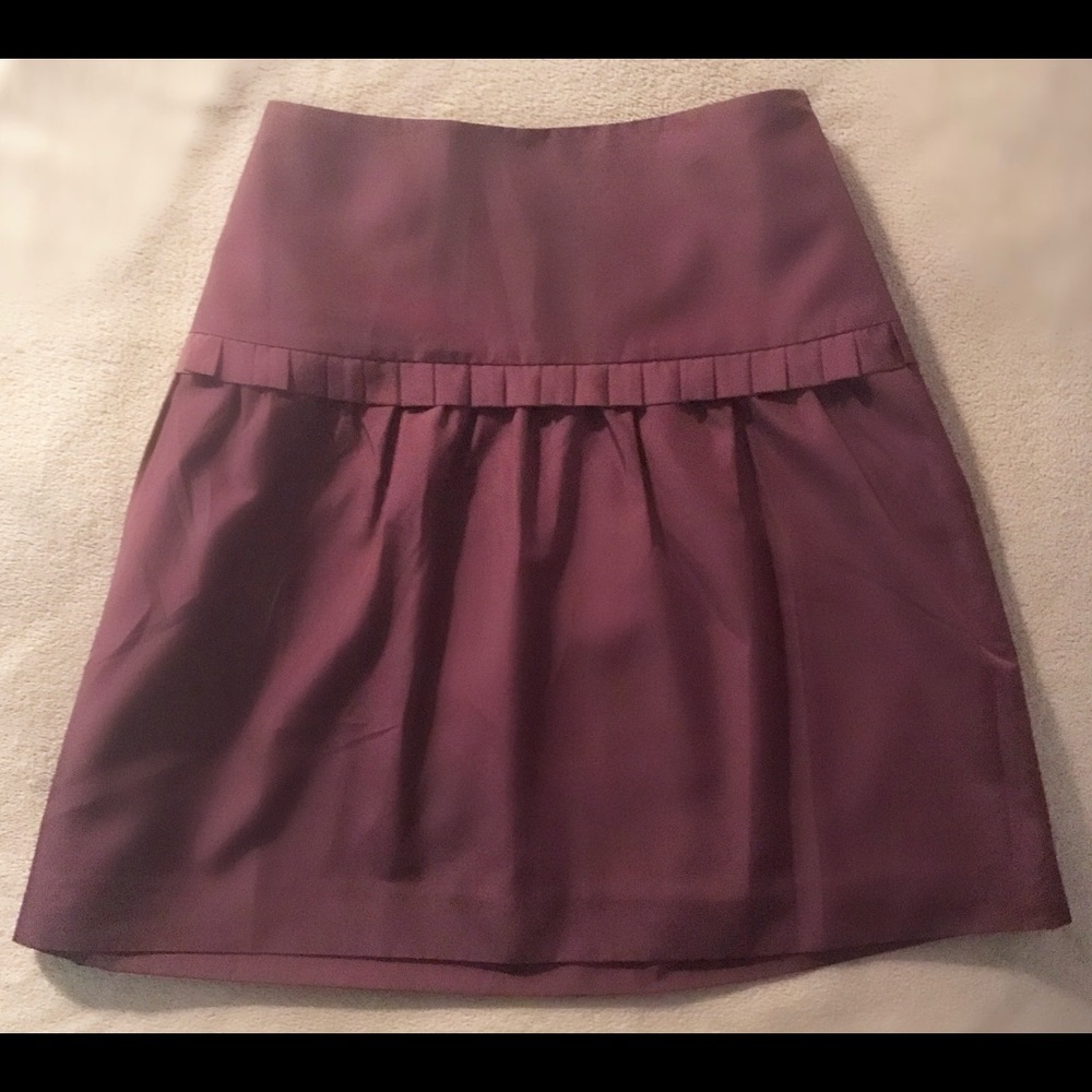 LOFT Purple A-line Skirt