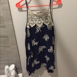 Navy lace dress