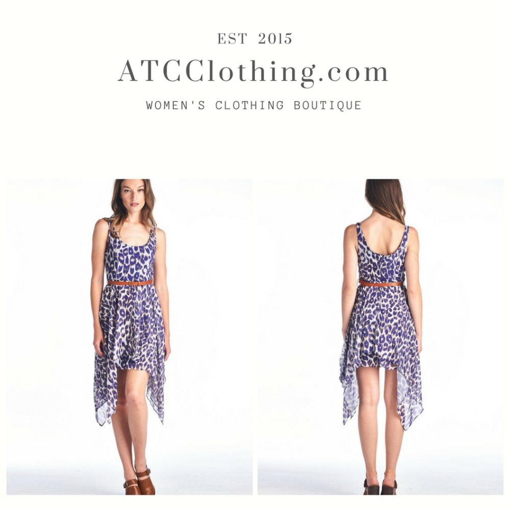 Hi Low Dress with Waist Belt