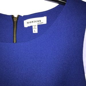 Monteau scalloped hem dress