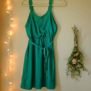 Green Chiffon Lauren Conrad Dress