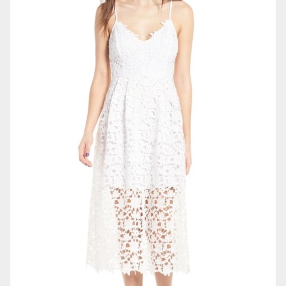 ASTR the Label Lace Midi Dress