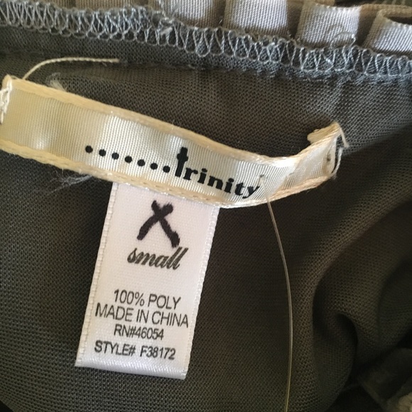 Pleated Chiffon Tank with Velvet Strap - Picture 5 of 5