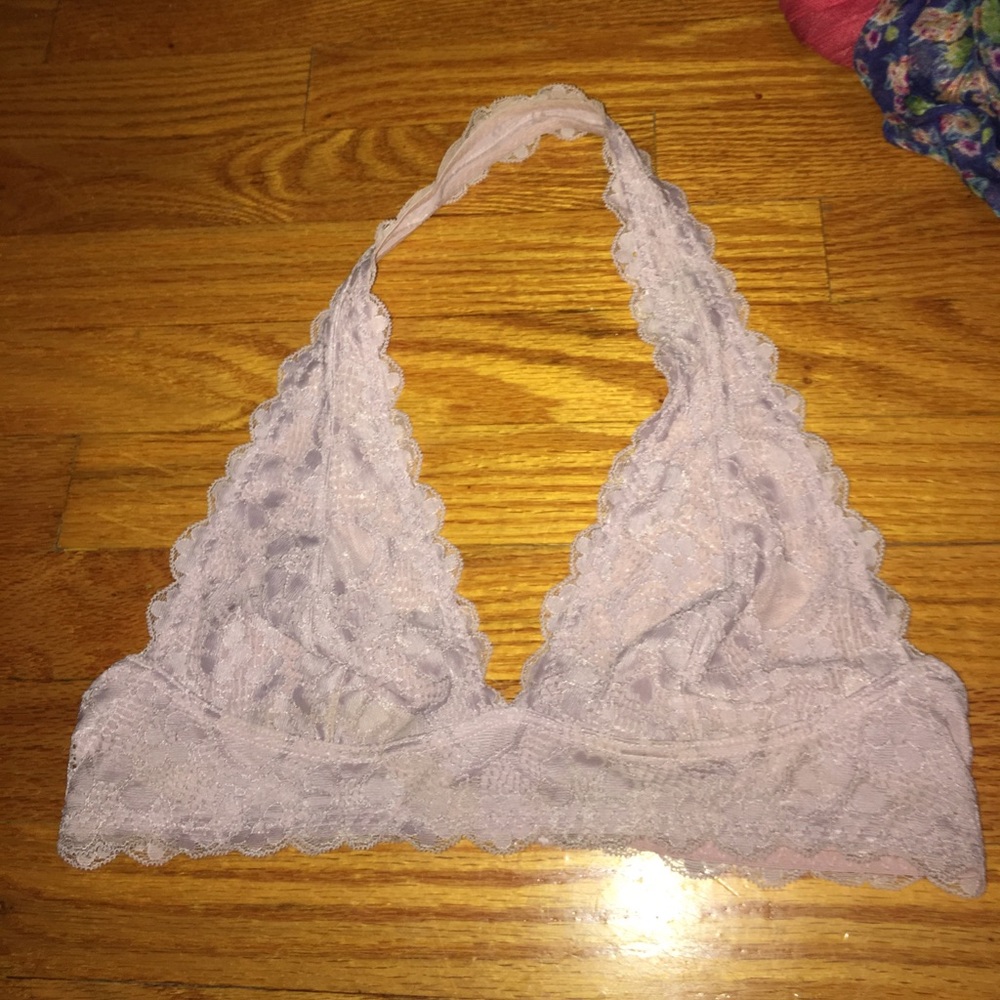 Mauve bralette.