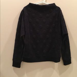 Anthropologie navy dog sweater