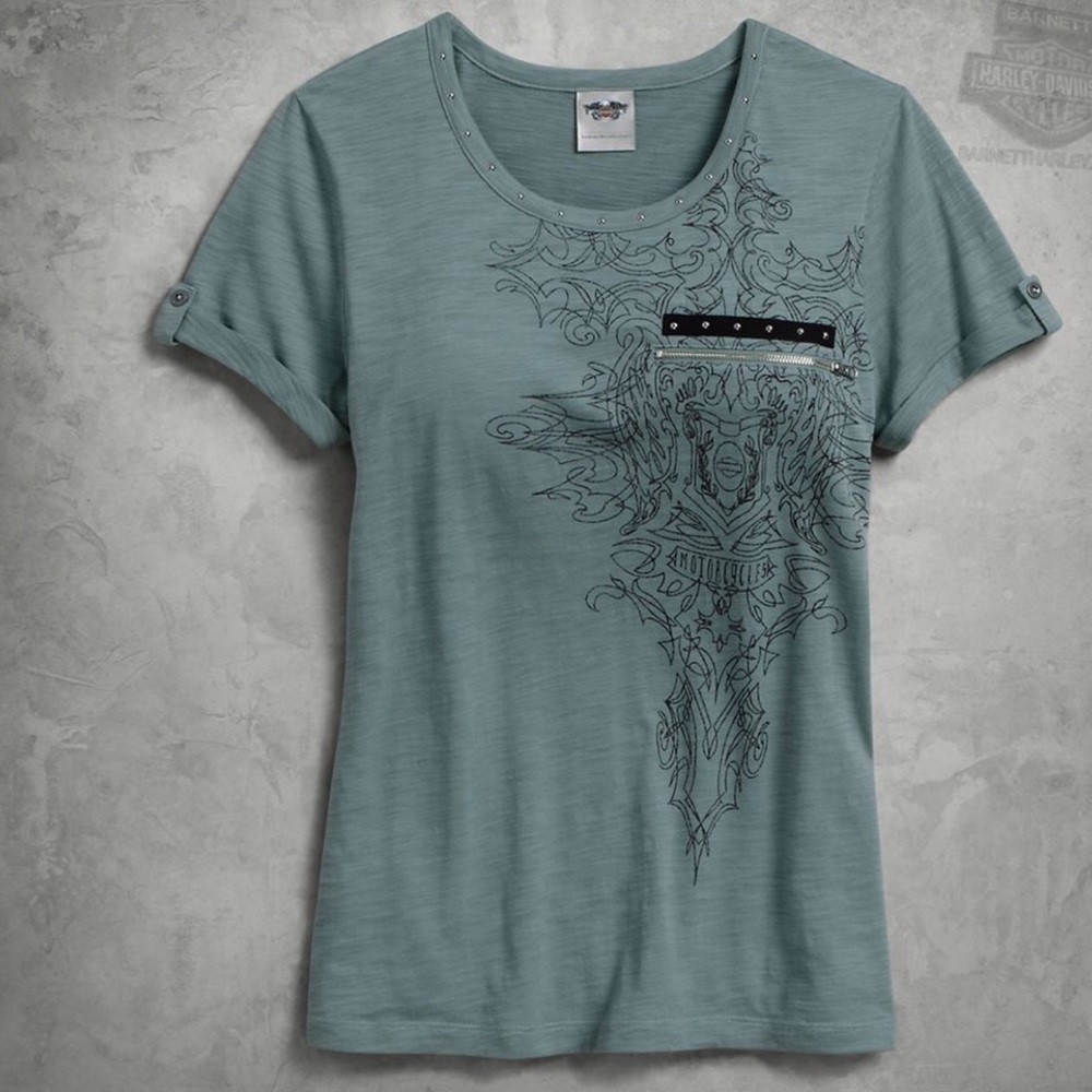 Harley Davidson Short Sleeve Pocket Tee