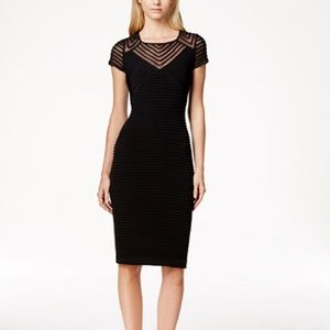 New Calvin Klein Cap-Sleeve Sheath Dress