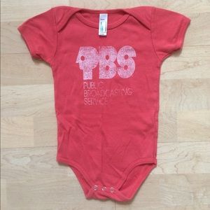 American Apparel PBS baby onesie / bodysuit