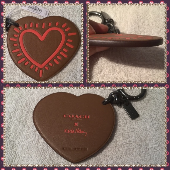 Authentic Coach brown leather bag charm - Picture 2 of 2