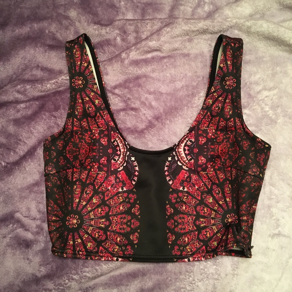 Mandala design crop top