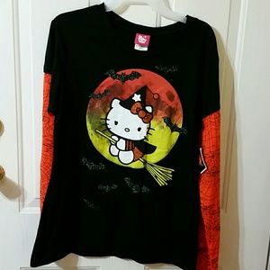 Halloween Hello Kitty Long Sleeve T-shirt Jr. XXL