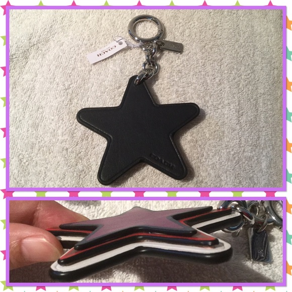 Authentic Coach multi colors leather bag charm - Picture 2 of 2