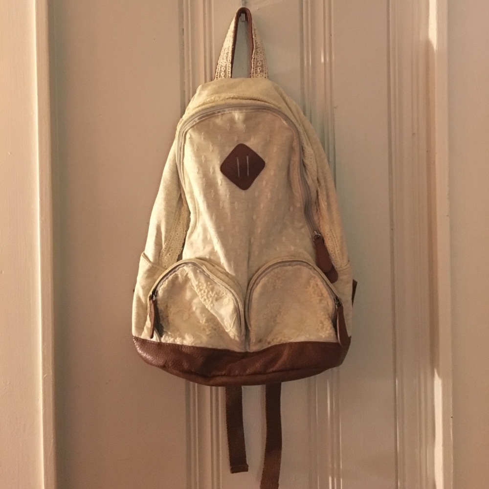 UO Lace and Leather Backpack