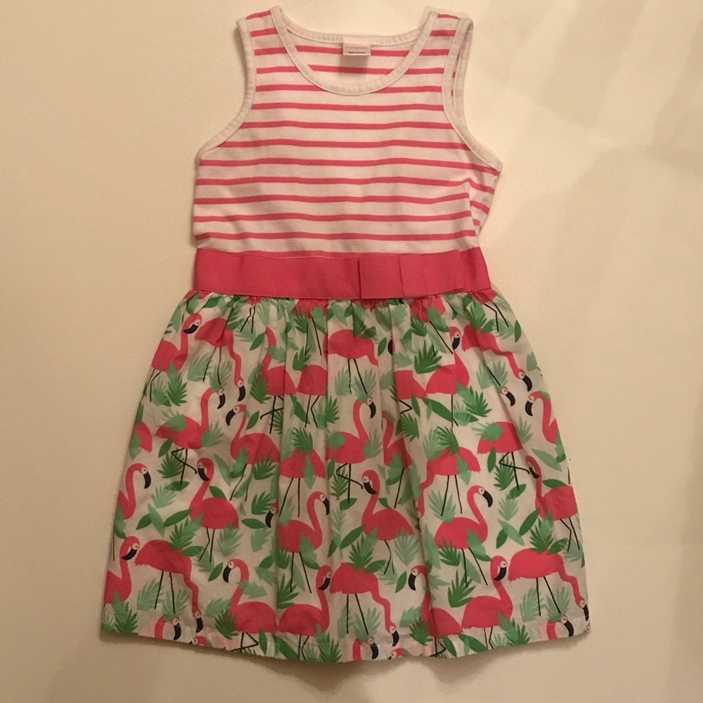 gymboree striped flamingo dress