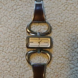 Fossil watch silvertone