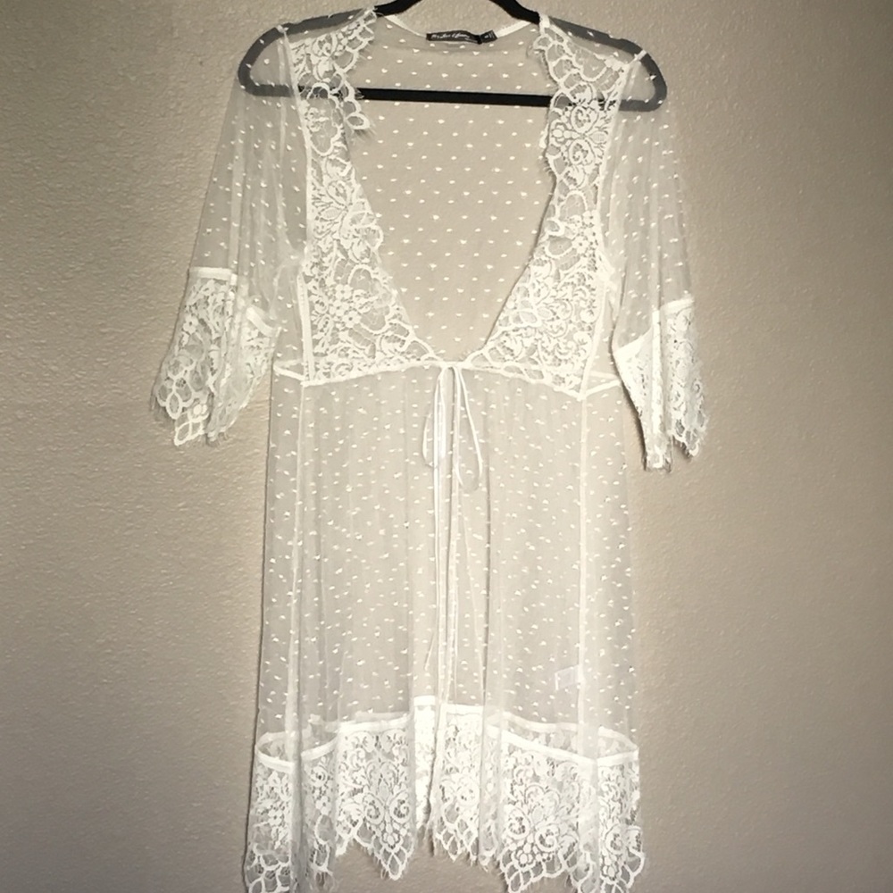 For Love & Lemons White lace Skivvies