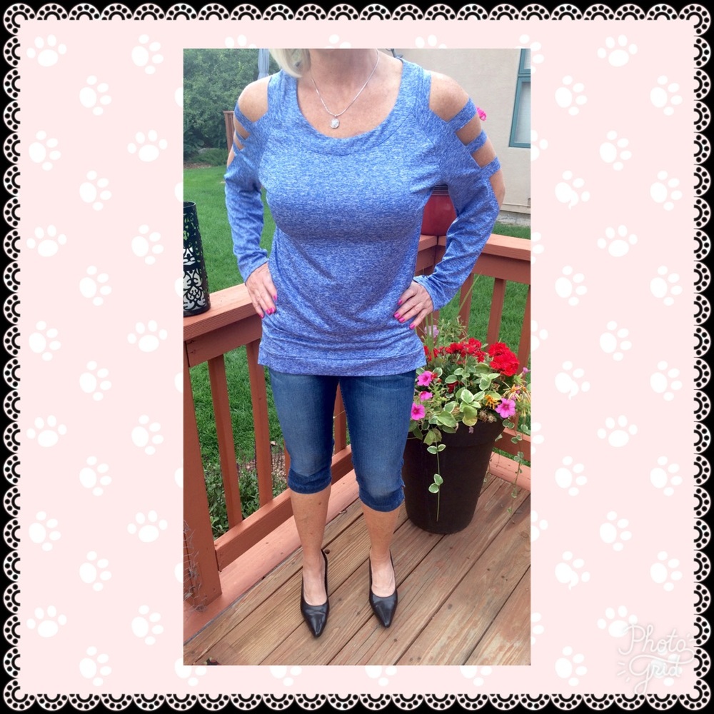 Cut Out Sleeve Workout Top