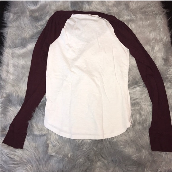 Maroon VS/PINK baseball tee - Picture 3 of 3