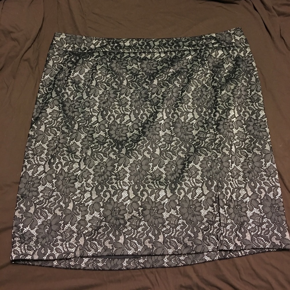 Lace Overlay Skirt