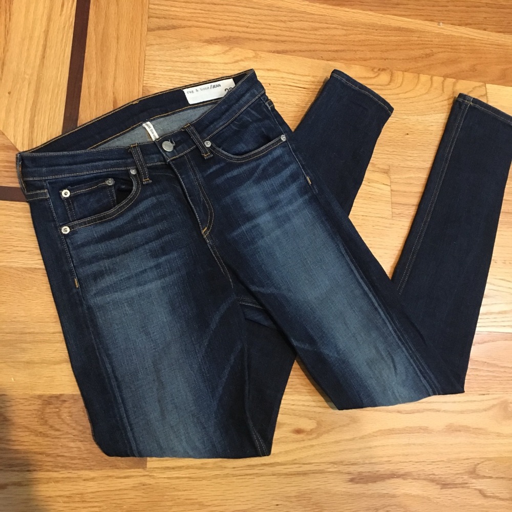 Designer rag & bone high rise skinny jeans