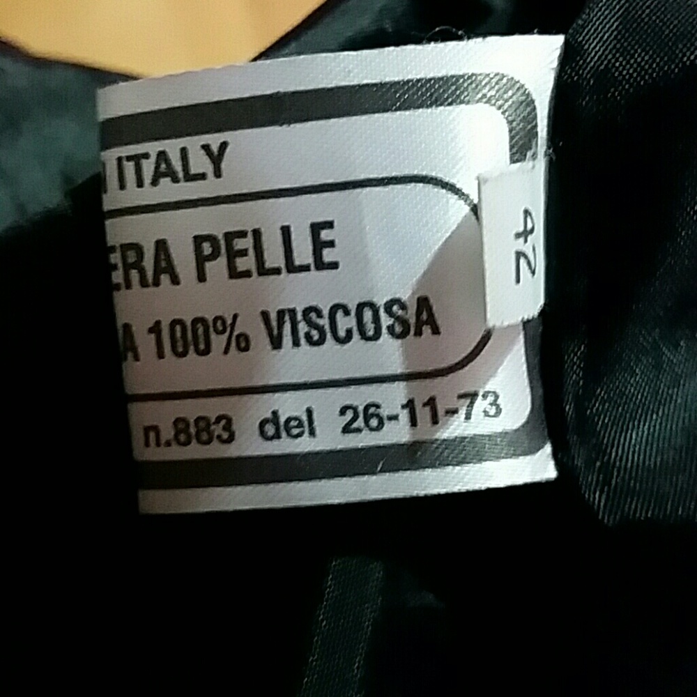 A. Raspini black leather jacket - Picture 8 of 8