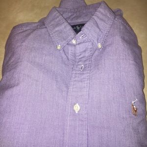 RALPH LAUREN PURPLE BUTTON DOWN M