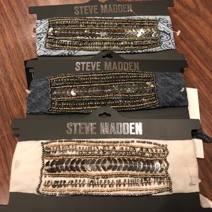 Steve Madden 3 way headband/scarf/bracelet