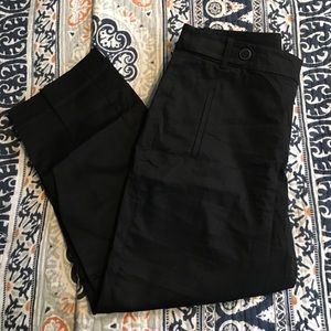 LOFT Curvy Crop Pants - Black!  size 8