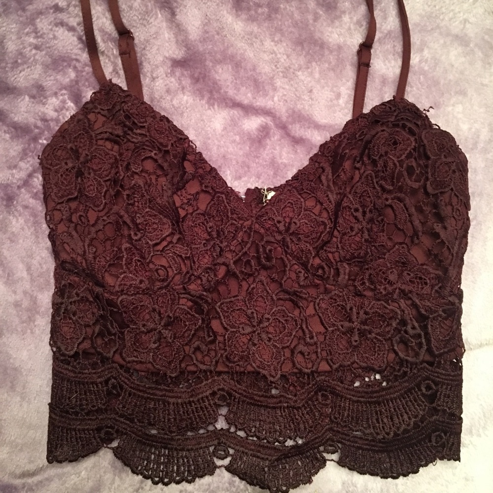 Lace crop top