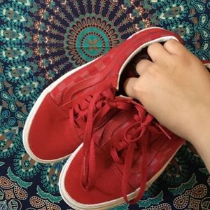 Red checkered VANS!