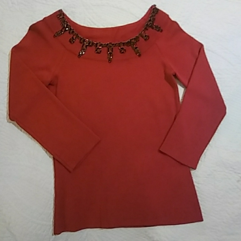 Beautiful red knit top