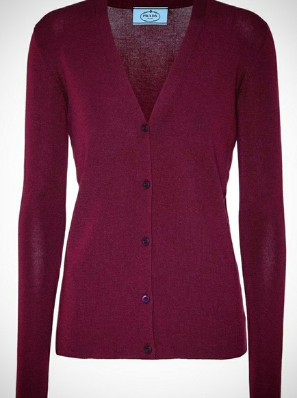 Plum 42~ In Cardigan New Cashmere Size Prada CtqpHwE