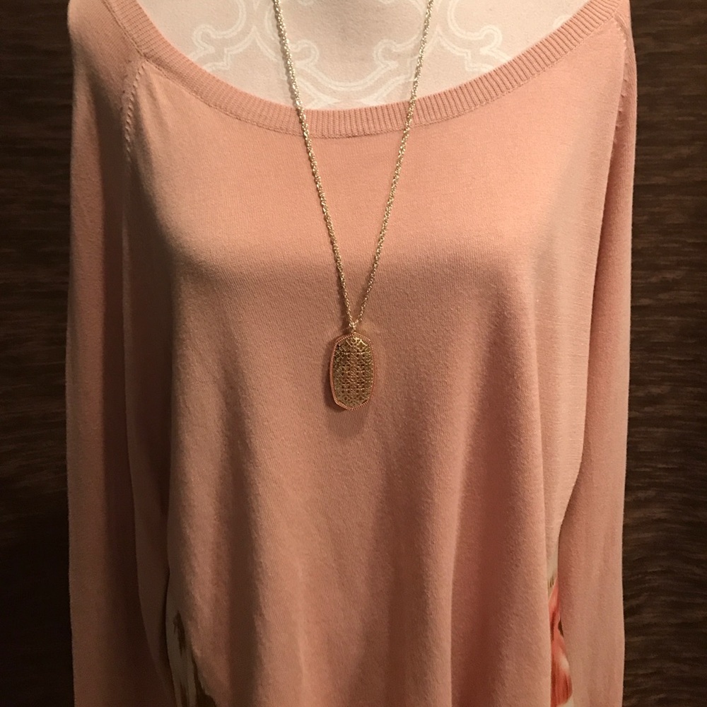 Apt 9 mixed media sweater