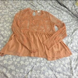 Baby doll lace top