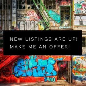 BRAND NEW LISTINGS UP ON THE CLOSET!