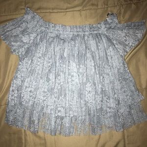 ZARA ruffle blouse