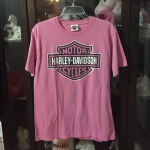 Women's Harley-Davidson Pink Shirt Size Medium